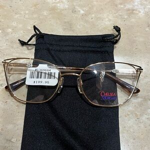 Chelsea Morgan Gold Frame Glasses - LENSES ONLY, no tinting or rx included